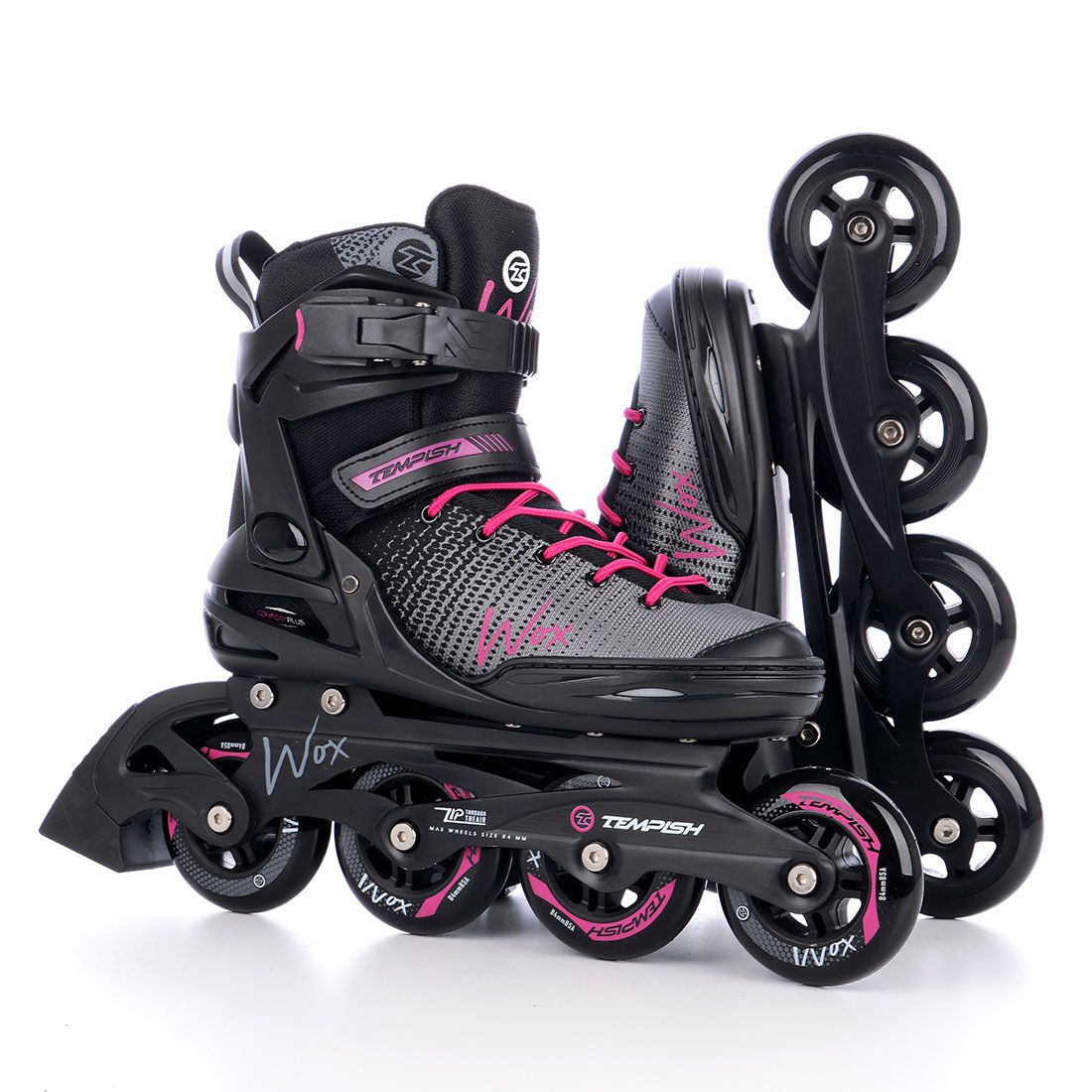 Kolečkové Brusle tempish Wox 2 dámské fitness Abec 7 růžové 3