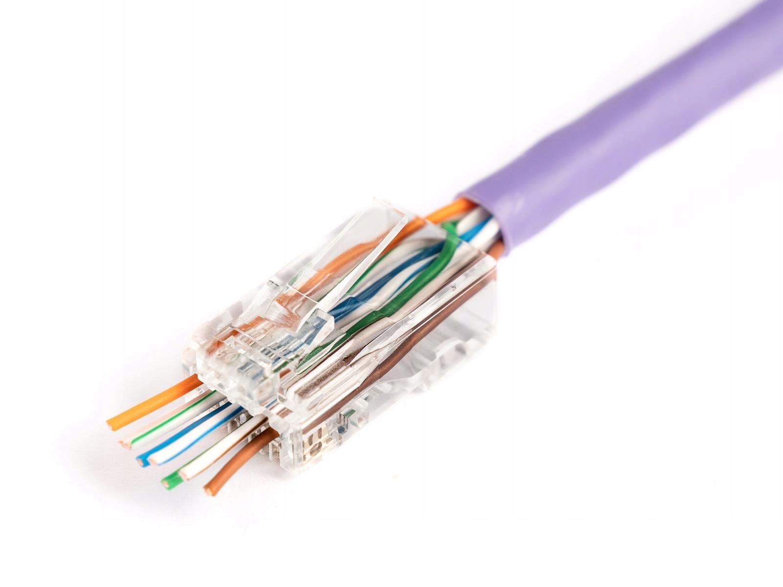 Wtyk RJ45 (8P8C) przelotowy Digitus kat.6 nieekranowany, Awg 26-24, opakowa
