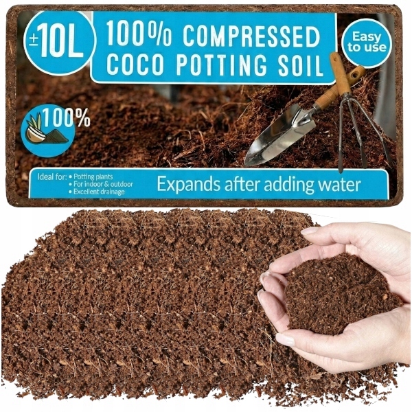 Kokosové vlákno Briket Coco 10x10L Eco