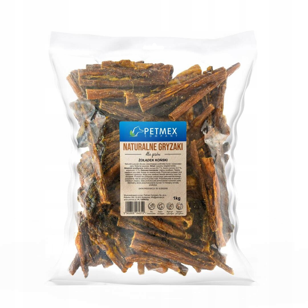 Levně Petmex Koňský žaludek Přírodní kousátko Psí Pamlsek 1 kg