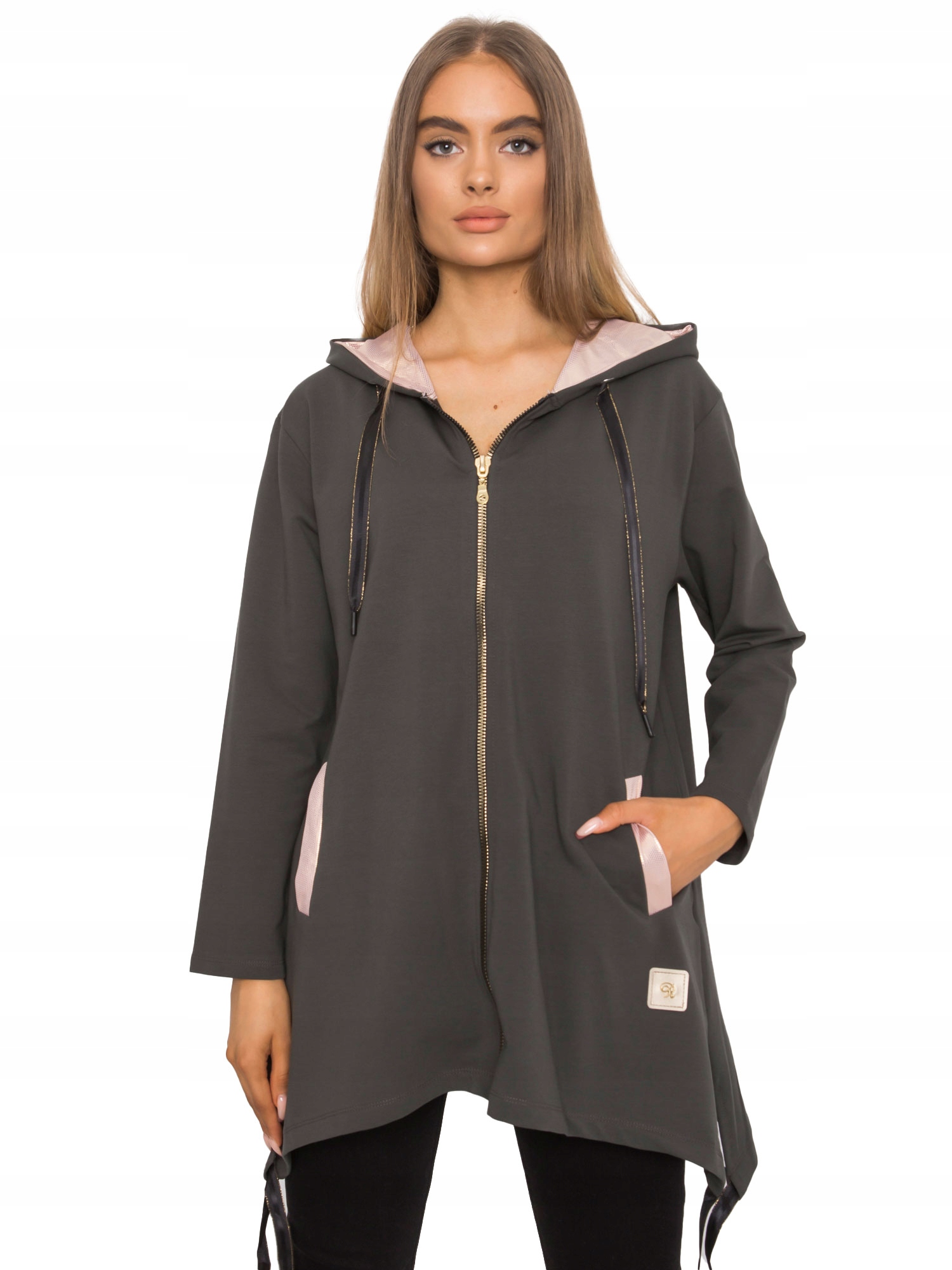 

Modna Bluza damska z kapturem rozpinana L/XL