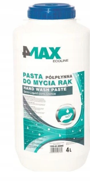 4MAX PASTA DO RĄK 1.. POJEMNOŚĆ 4 L. KONSYSTENCJA