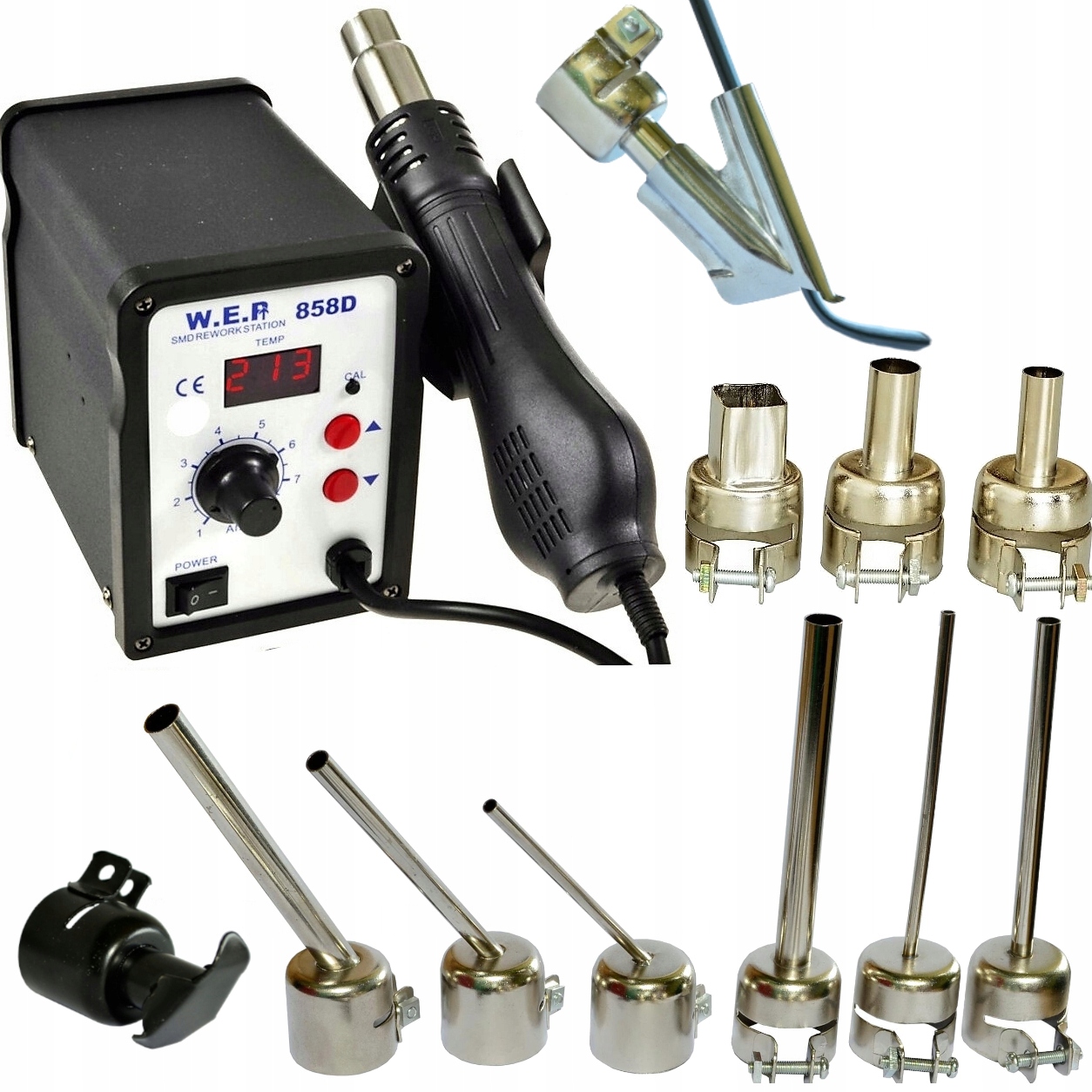 SPAWARKA PLASTIKU WEP 858D DYSZE BUT ZELAZKO