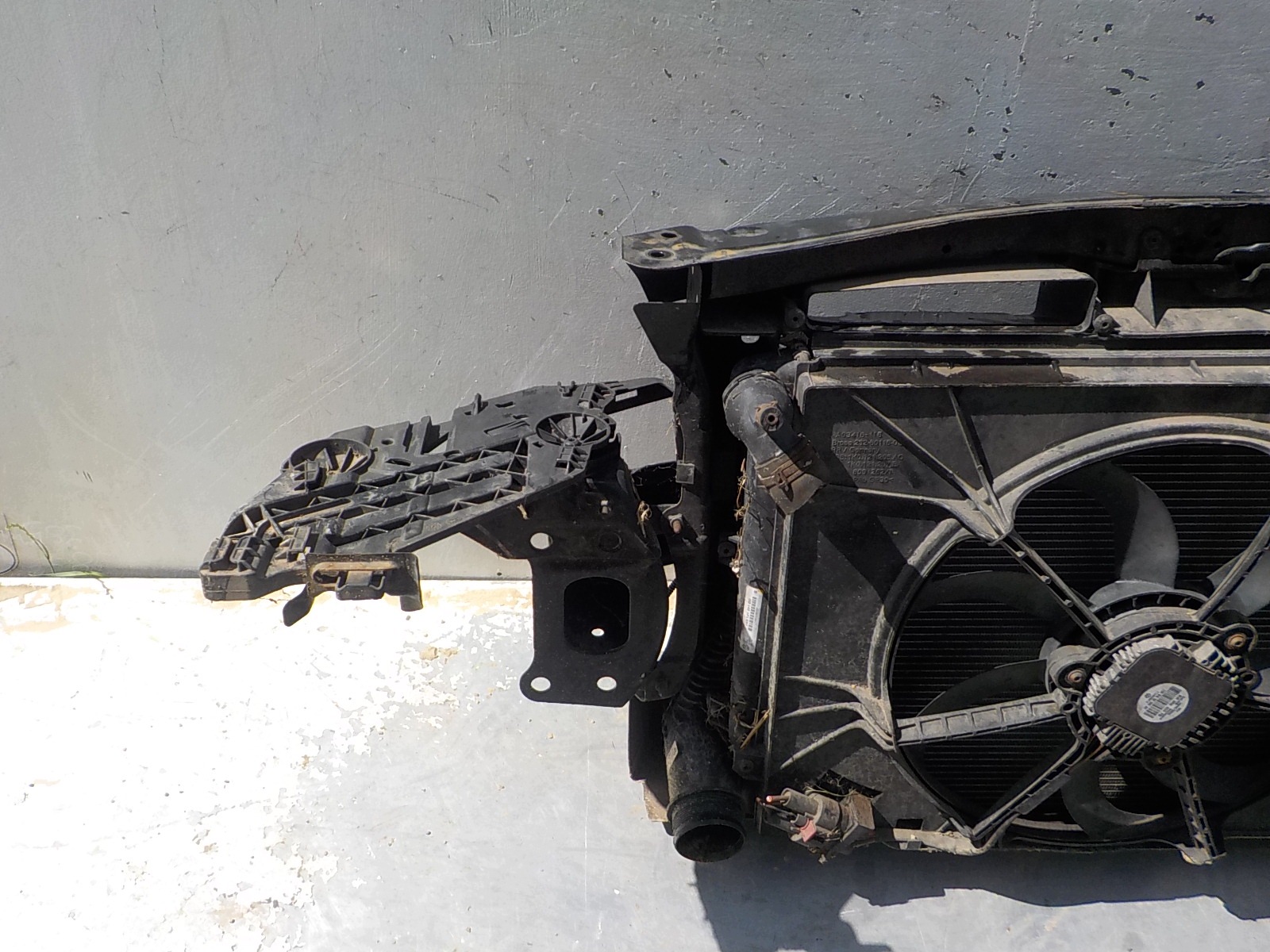 443 SKODA OCTAVIA II LIFT 1.6 TDI support panel for radiators sider radiator