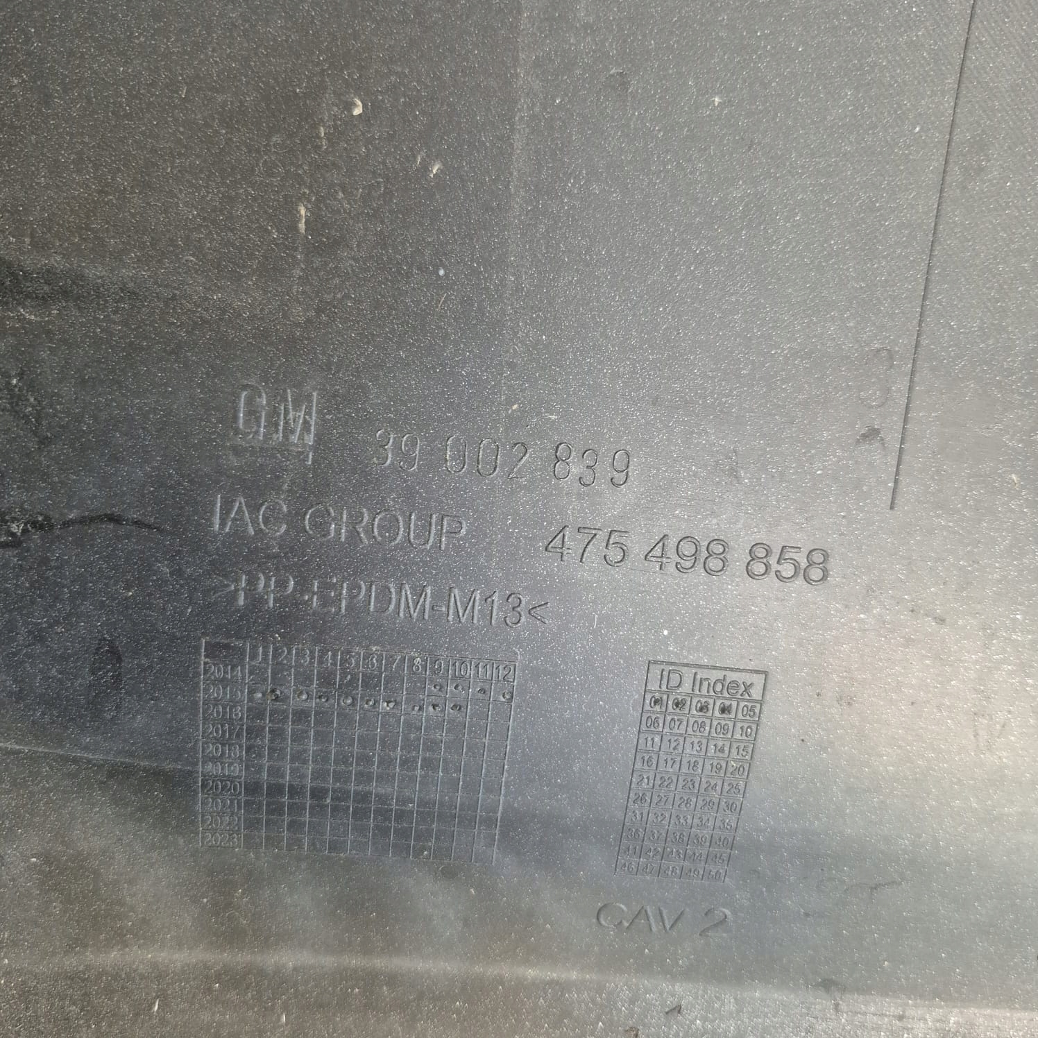 OPEL CORSA E 14-19 bumper rear part rear PDC 39002839