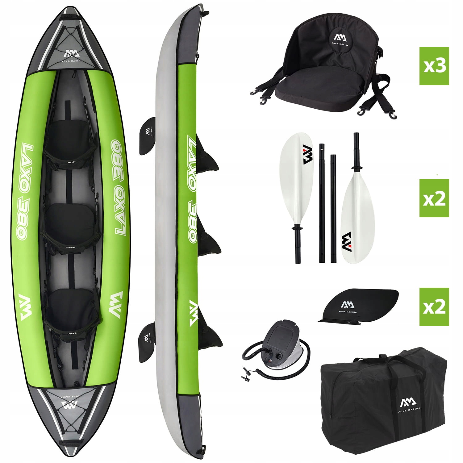 INFLATABLE KAYAK AQUA MARINA LAXO-380 12'6''