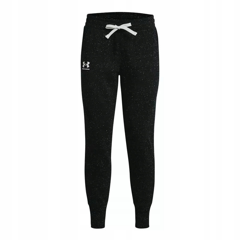 Dámské tepláky Under Armour Rival Fleece Jogger Černá/bílá 002 Xs