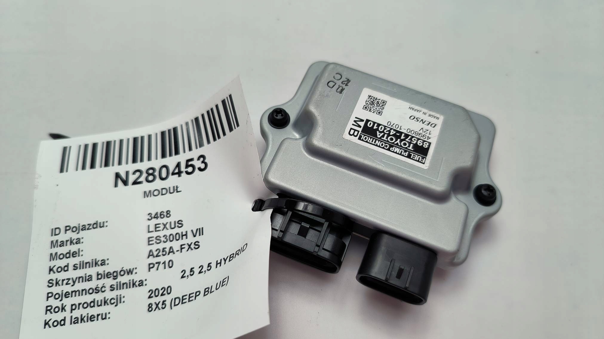 modulo pompa carburante 89571-42010 LEXUS ES300H VII
