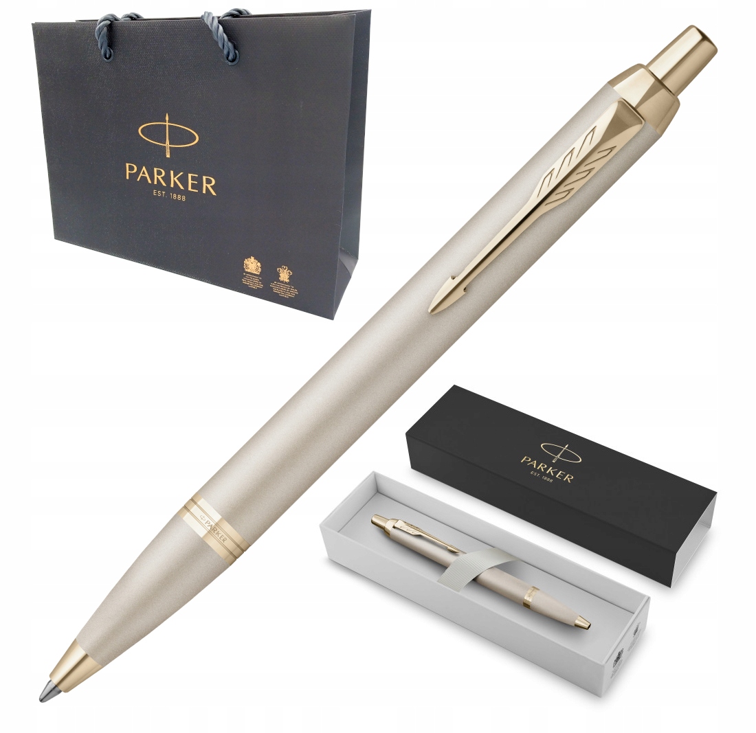 Długopis Parker Im Professionals Monochrome Champagne Etui Torebka