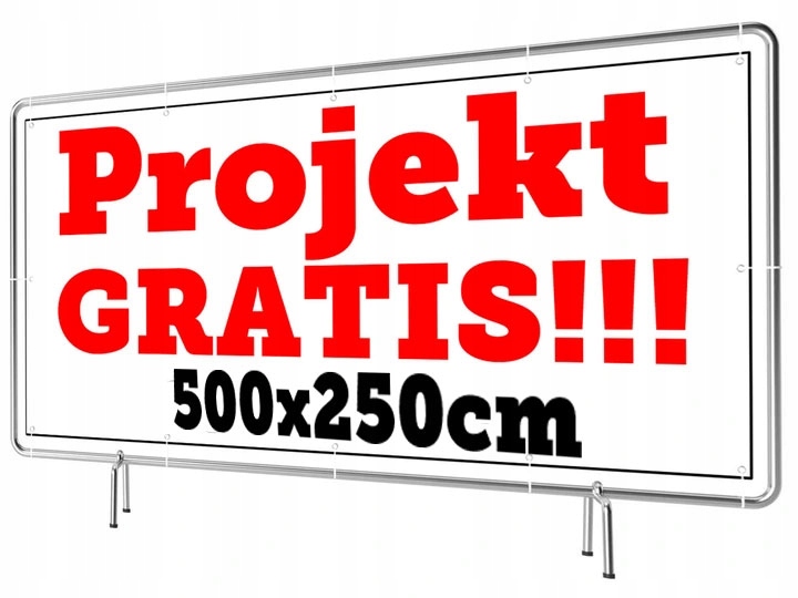 Baner Reklamowy Wzory 500x250cm - Projekt Gratis