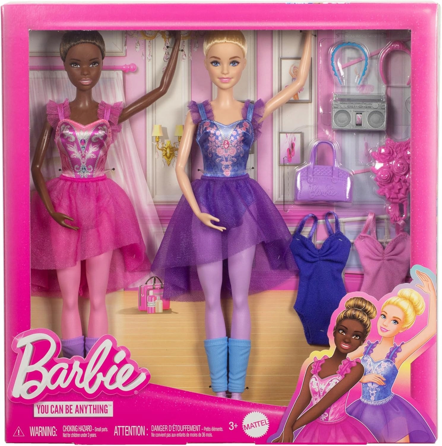 Barbie Kariera – Zestaw 2 Lalek Baletnice Akcesoria HXC37