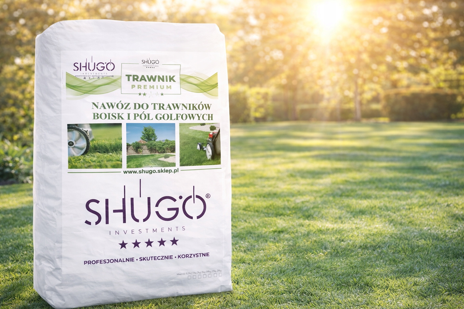 Trávník snů – prémiové hnojivo Shugo 15 kg pro zdravý a zelený trávník!