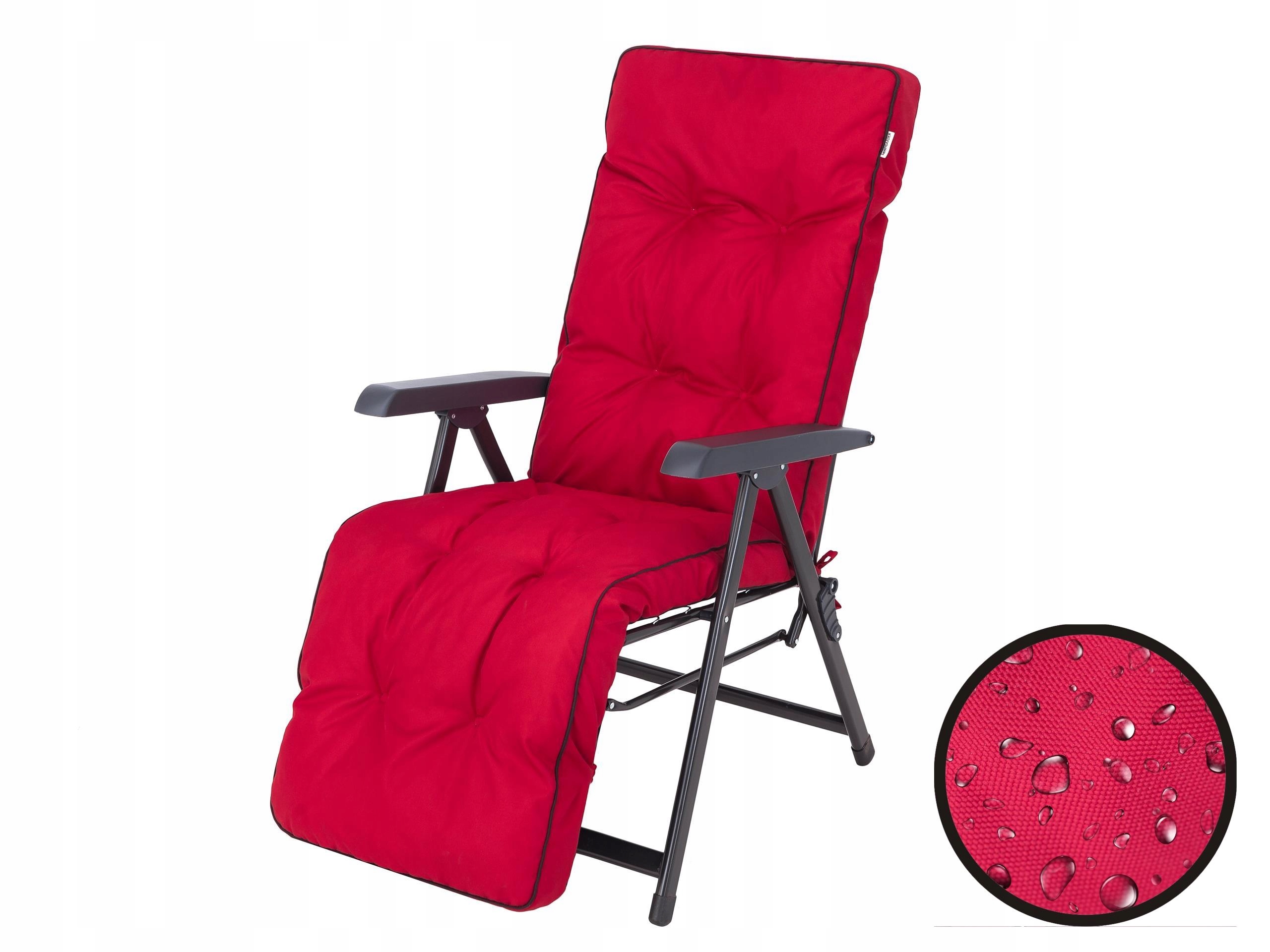 Vankúš na ležadlo, Záhradná, plážová stolička, Vodotesný proti Uv žiareniu 50 x 160 cm