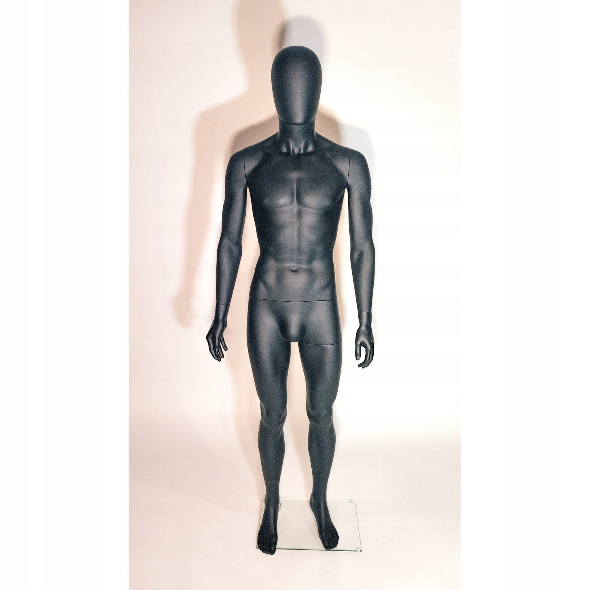 MANEKIN MĘSKI CAŁOPOSTACIOWY CZARNY MATOWY