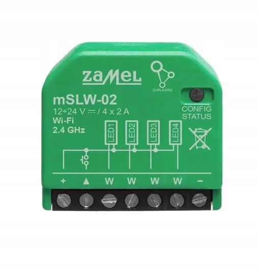 Čtyřkanálový Led WiFi ovladač mSLW-02 Zamel SPL10000045-WUN