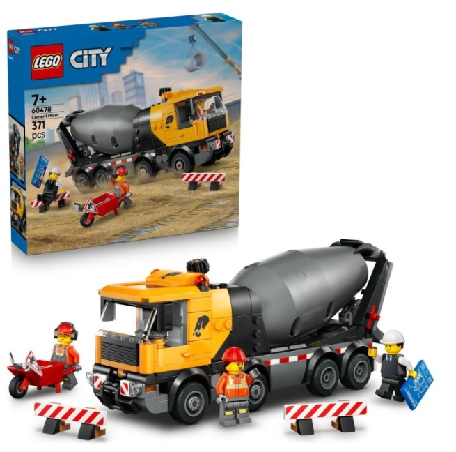 Lego stavebnice City 60478 Domíchávač Betonu