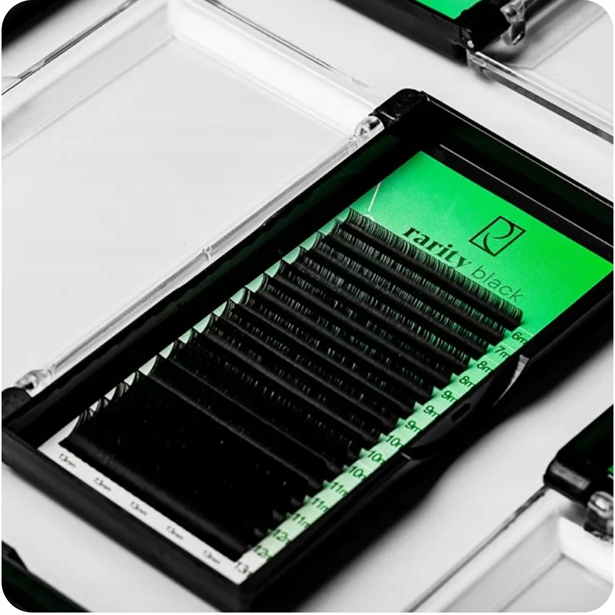 SZTUCZNE RZĘSY Rarity Black Lashes CZARNE skręt C | 0,07mm | 11mm Marka Rarity