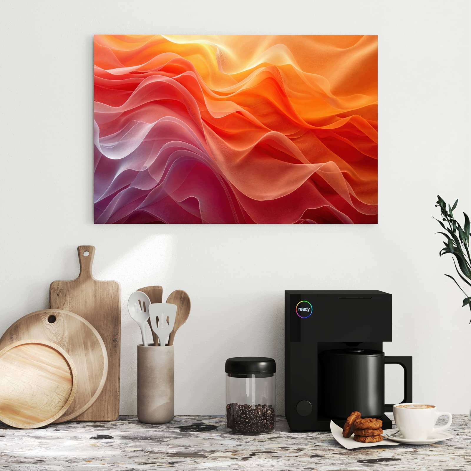 Magnetická tabule Jemné Vír barev 60 × 40 cm