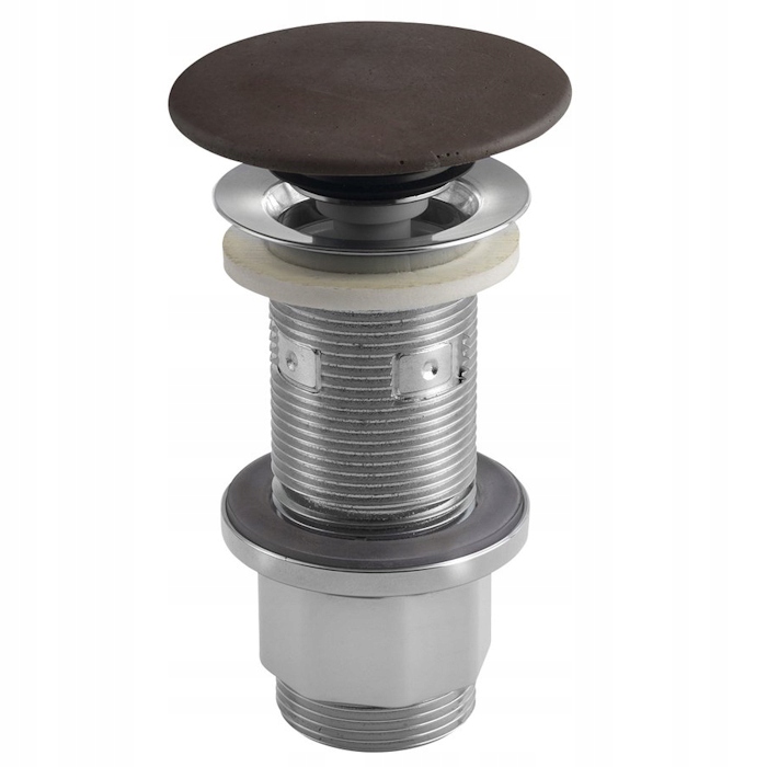 Sapho Umývadlová zátka klik-klak, betónová, hubka, 10-80 mm, tmavo hnedá