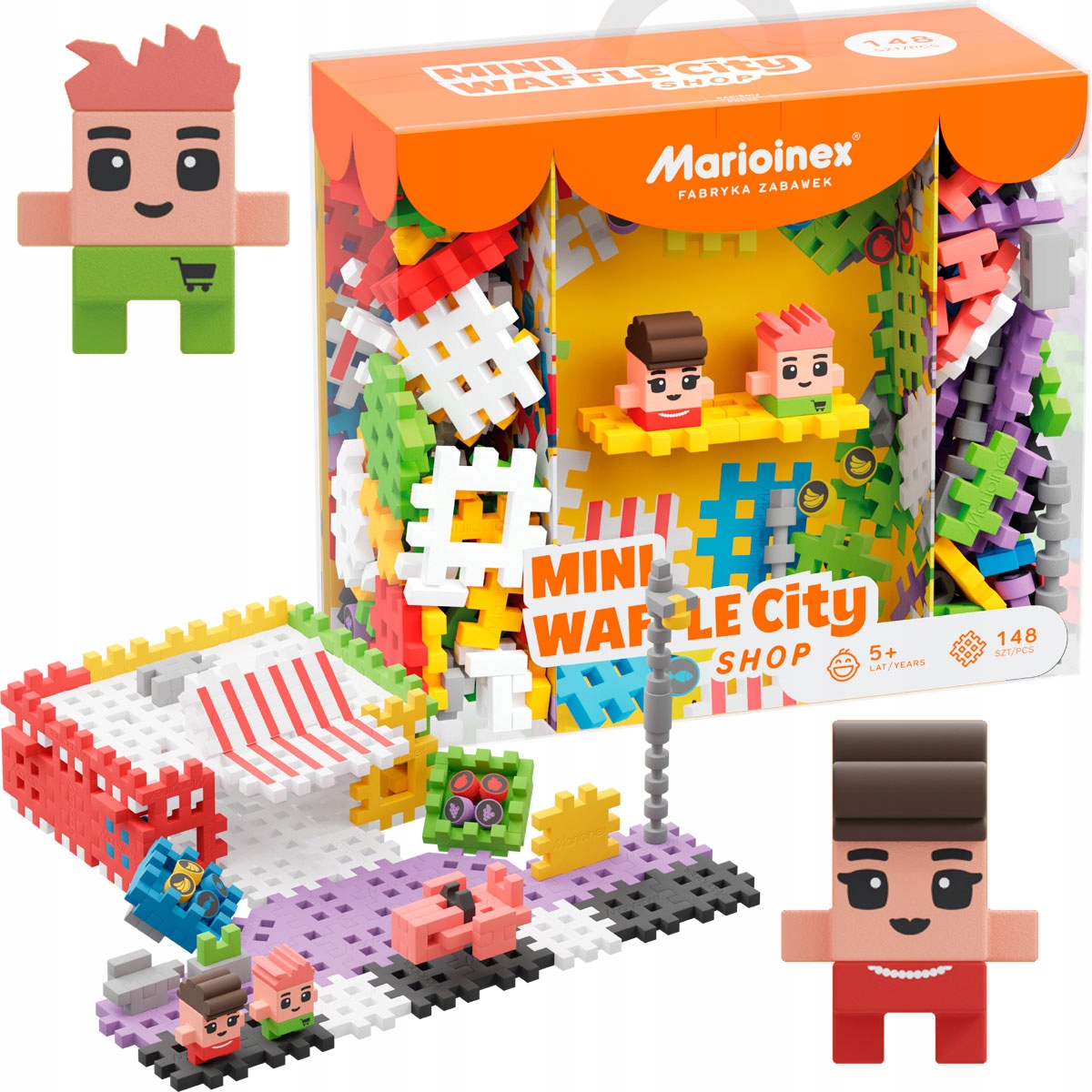 

Marioinex Wafle Shop sklep Mini City 148 el