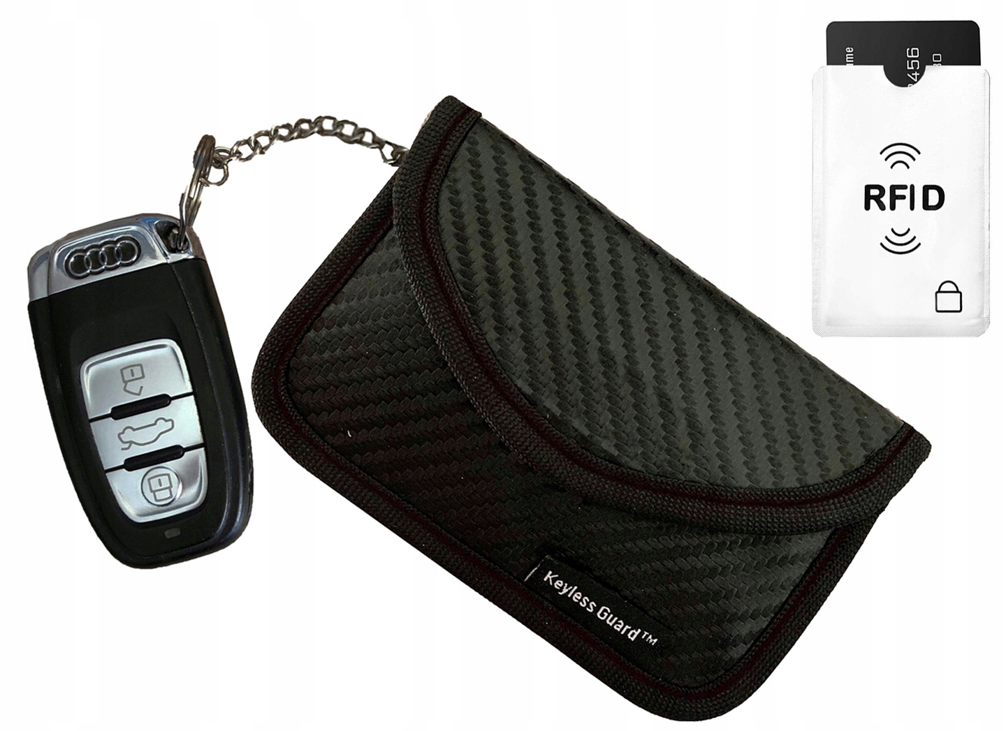

Etui Pokrowiec Blokada Fal Kluczyk Keyless Carbon