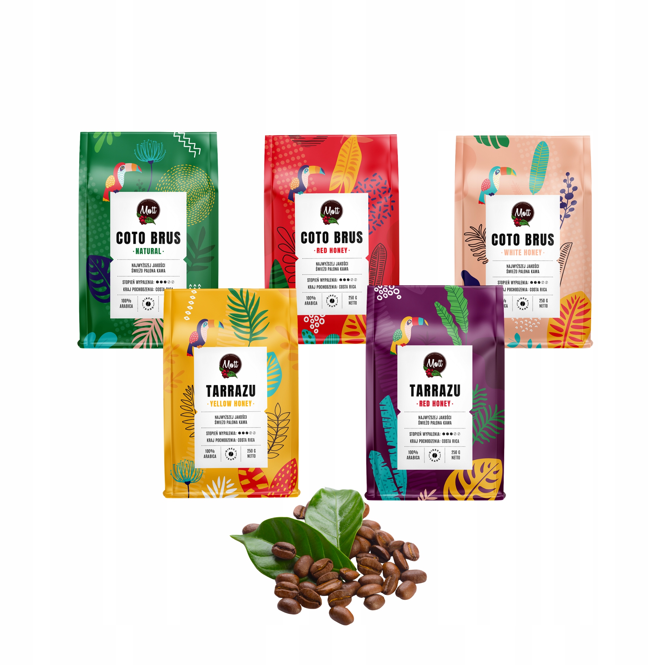 Sada Zrnkových Káv Speciality 5x250g