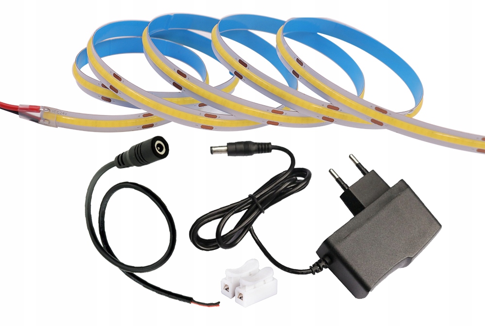 

Zestaw Led linia Cob 12V 24W 2mb Neon Zasilacz DC