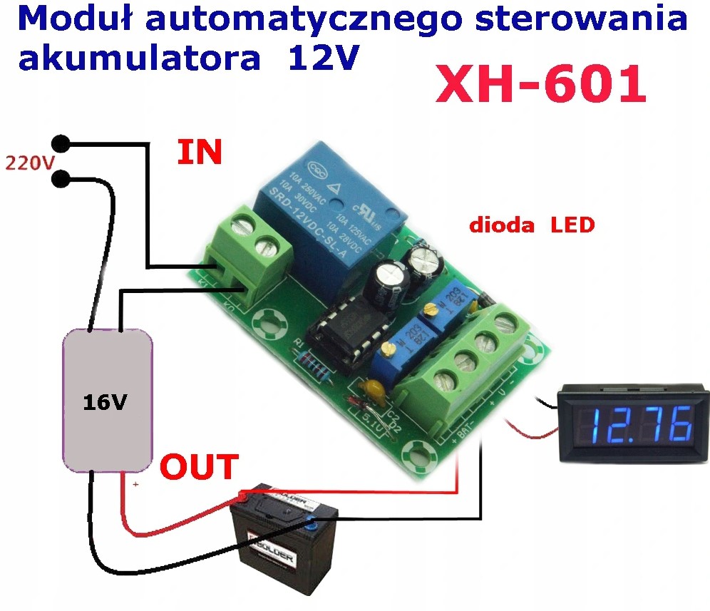 Kontroler ładowania akumulatora kwasowego 12V Producent Veoz