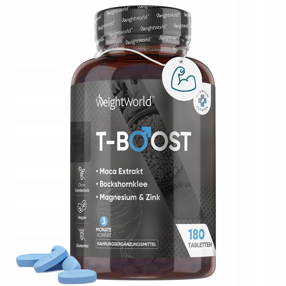 T-boost – 180 tabletek – Booster Testosteronu – Testosteron