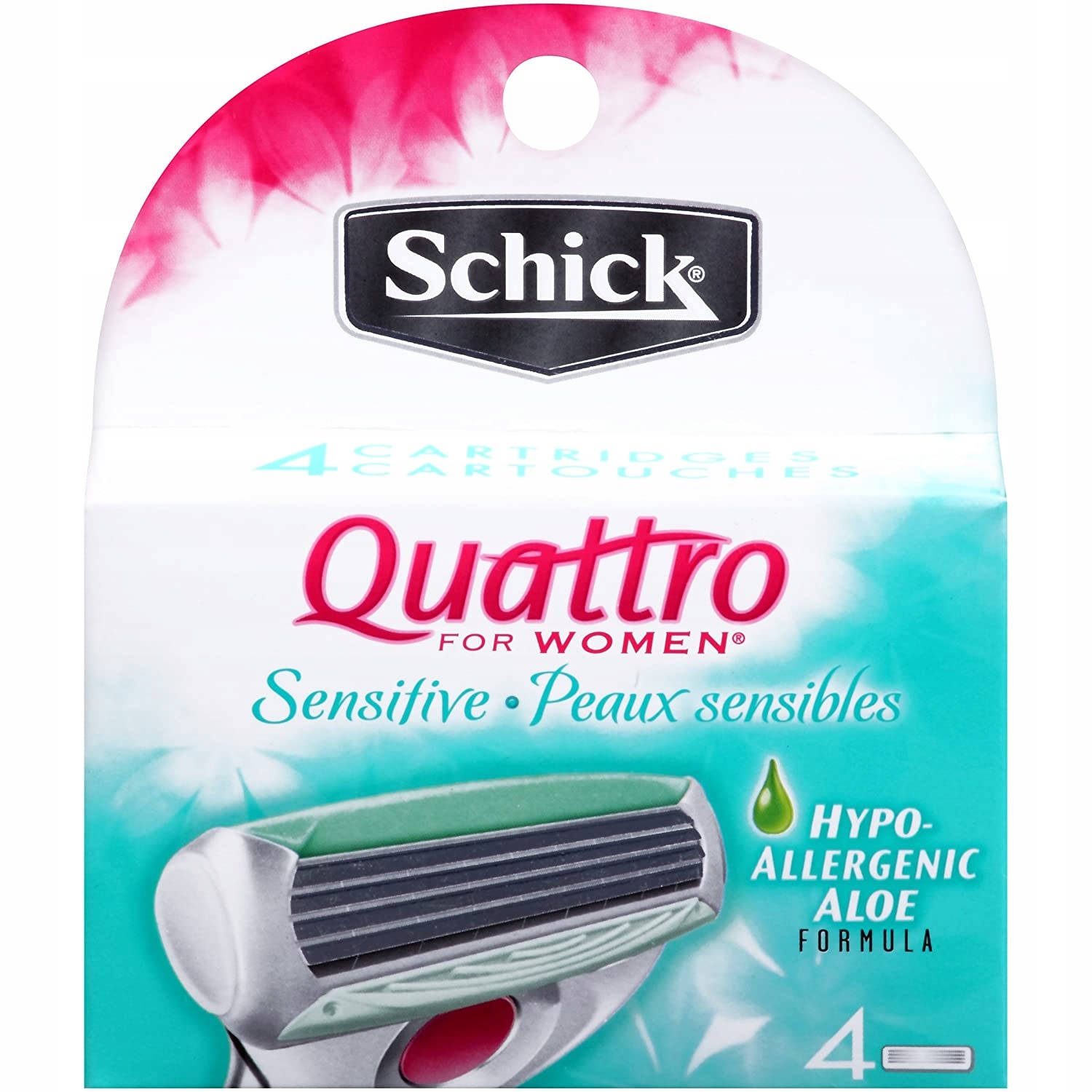 Schick Wilkinson Quattro aloe hypoalergenní 4ks