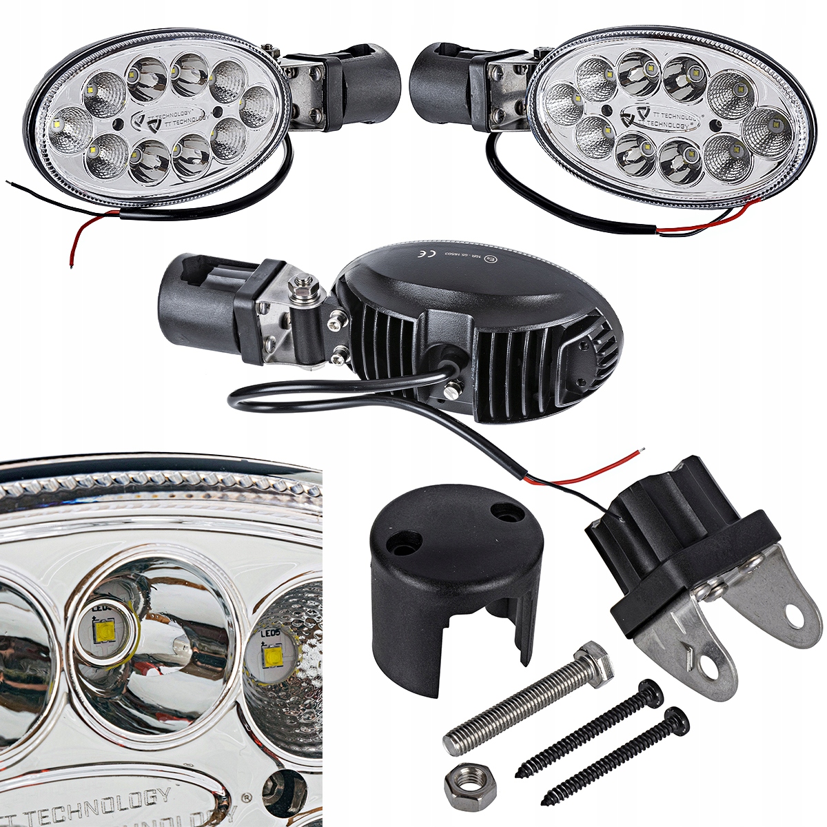 Lampa robocza LED z uchwytem bocznym 2szt Case