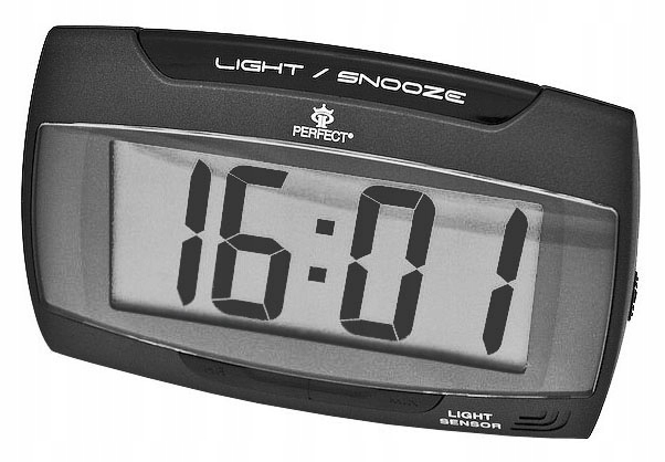 

Zegarek Budzik LCD Perfect z Czujnikiem Zmierzchu