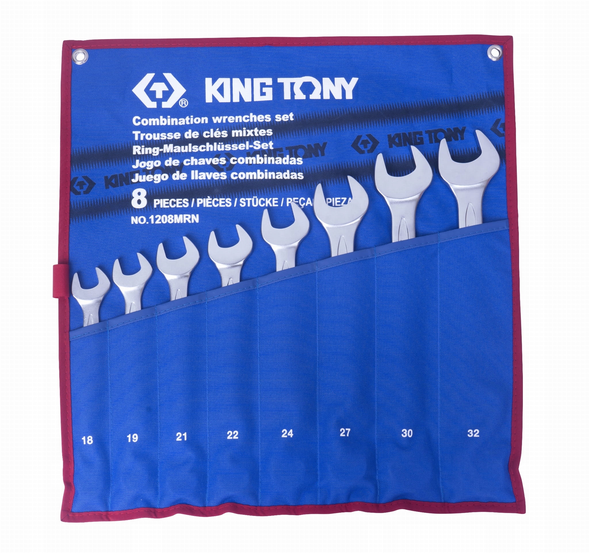 Sada Očkoplochých Kľúčov 8 ks 18 32 mm, Puzdro King Tony