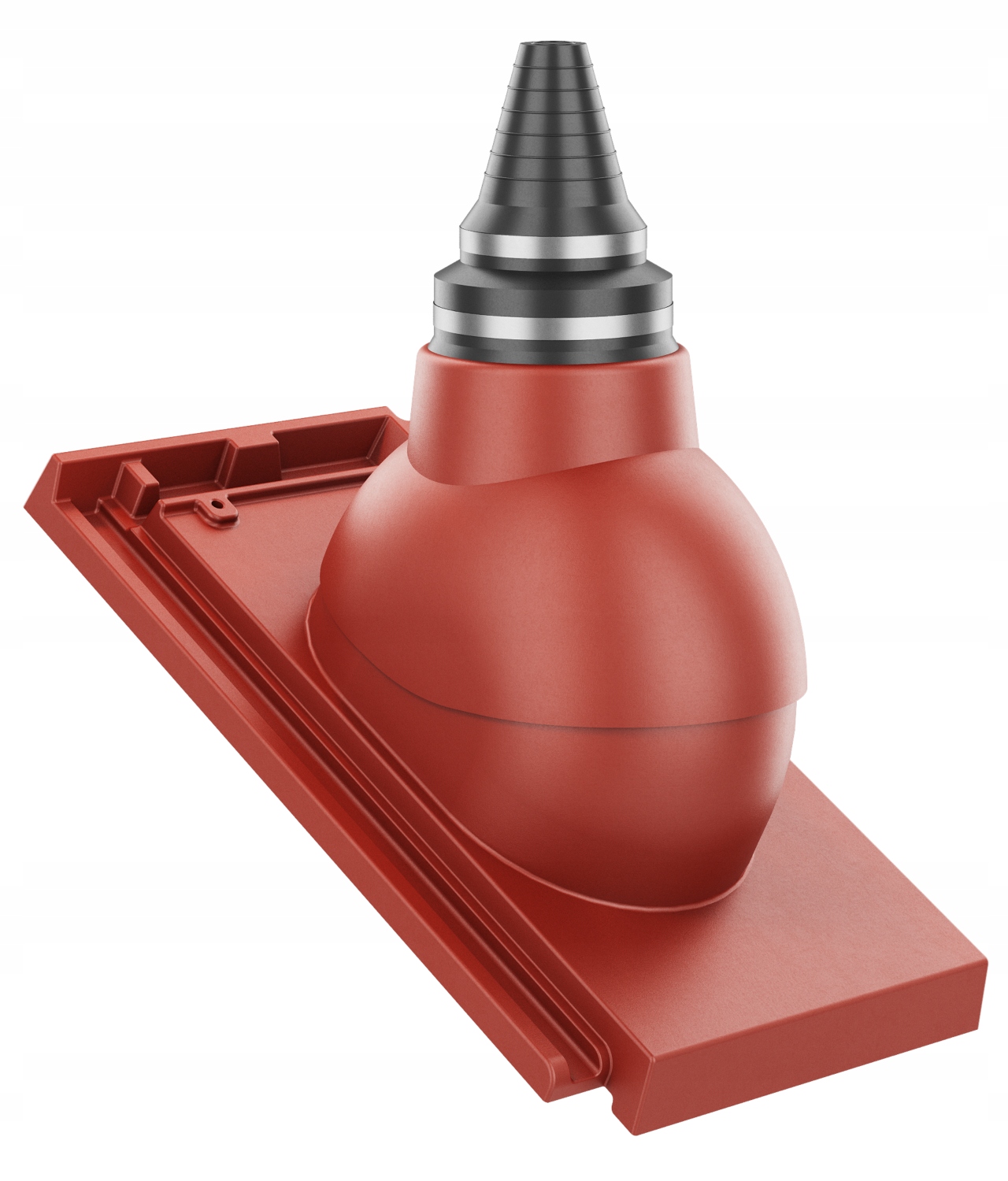 Anténní přechod těsného střešního průchodu Creaton Domino Červená Vinná