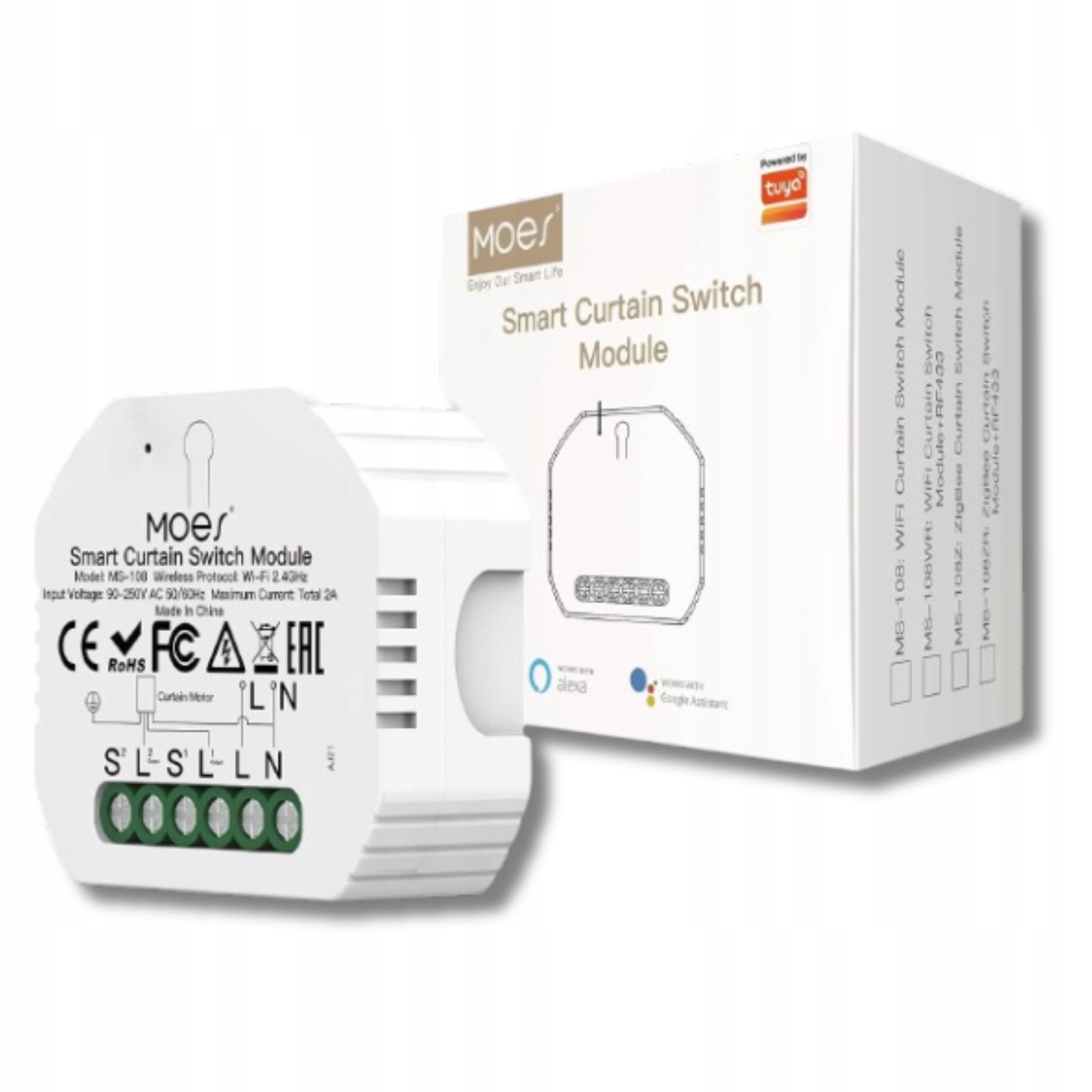 Modul pro rolety Zigbee Wi-Fi Inteligentní ovládání rolet a záclon