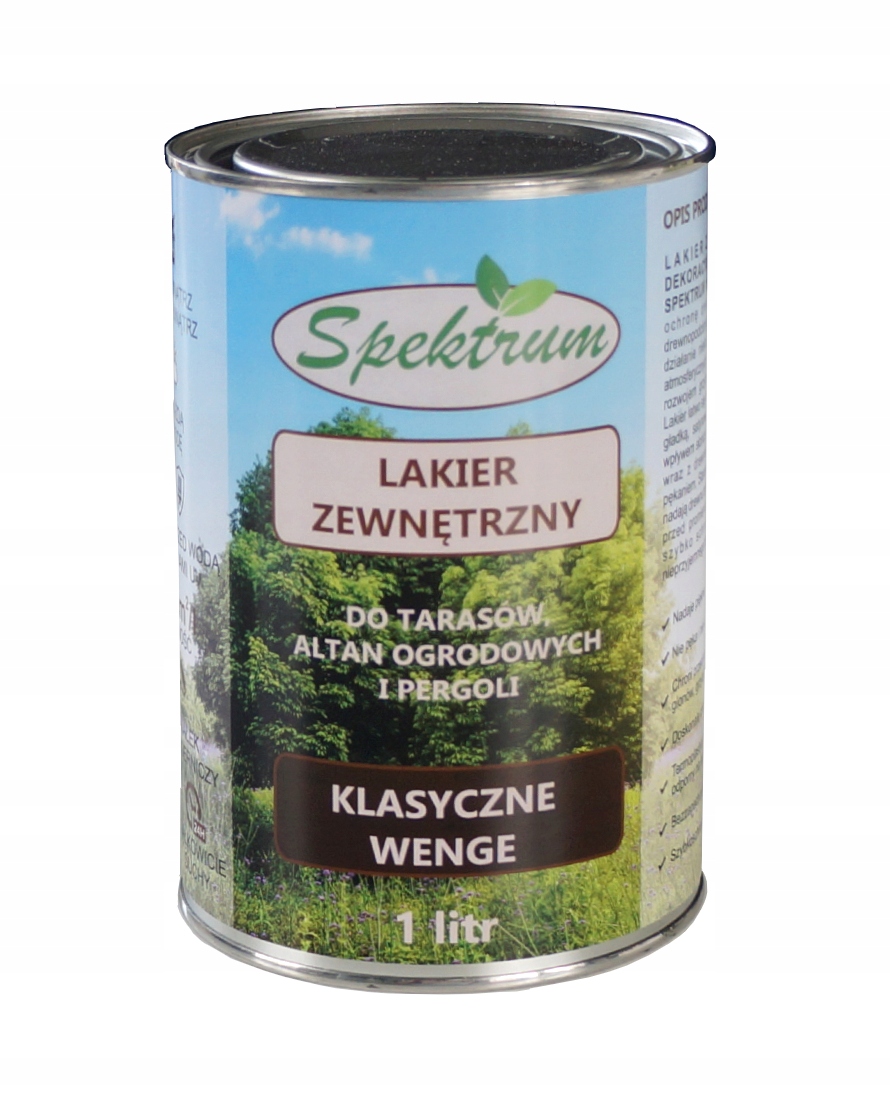 Vnější lak na dřevo Spektrum 5 l Wenge