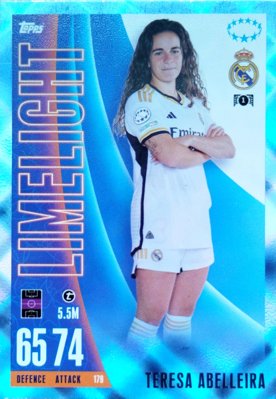 Topps Match Attax Extra 2023/2024 Limelight Crystal 179 Abelleira Real
