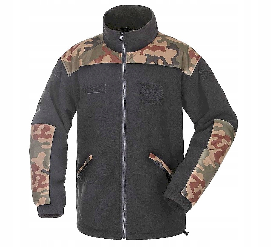 Mikina fleecová Texar Grom, teplý vojenský fleece, černá, velikost 93 XL