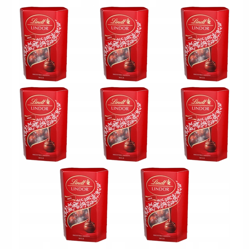 Lindt Lindor Milk Cornet 200g X8