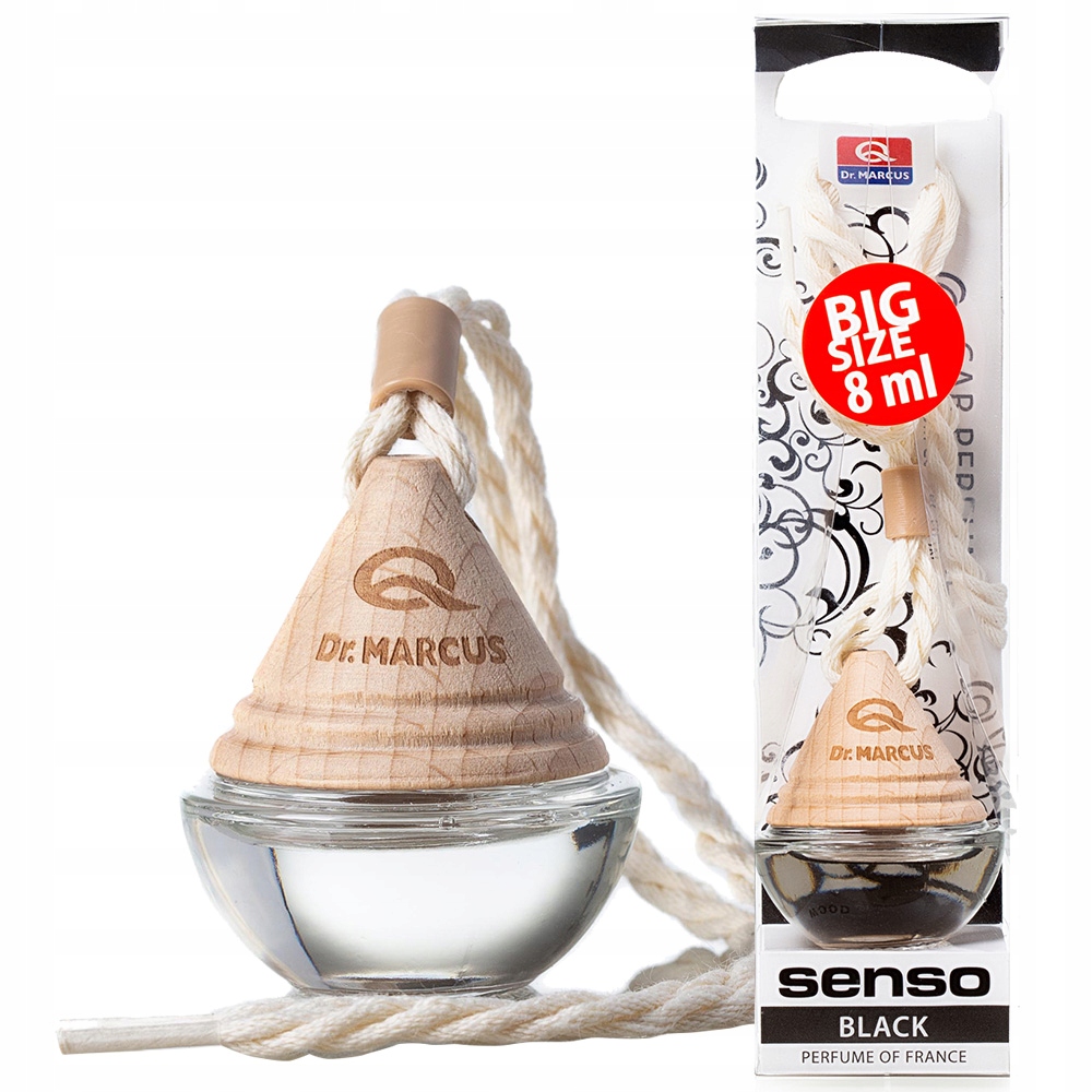 Dr.Marcus Zapach do samochodu domu biura Senso Wood, Black 8ml
