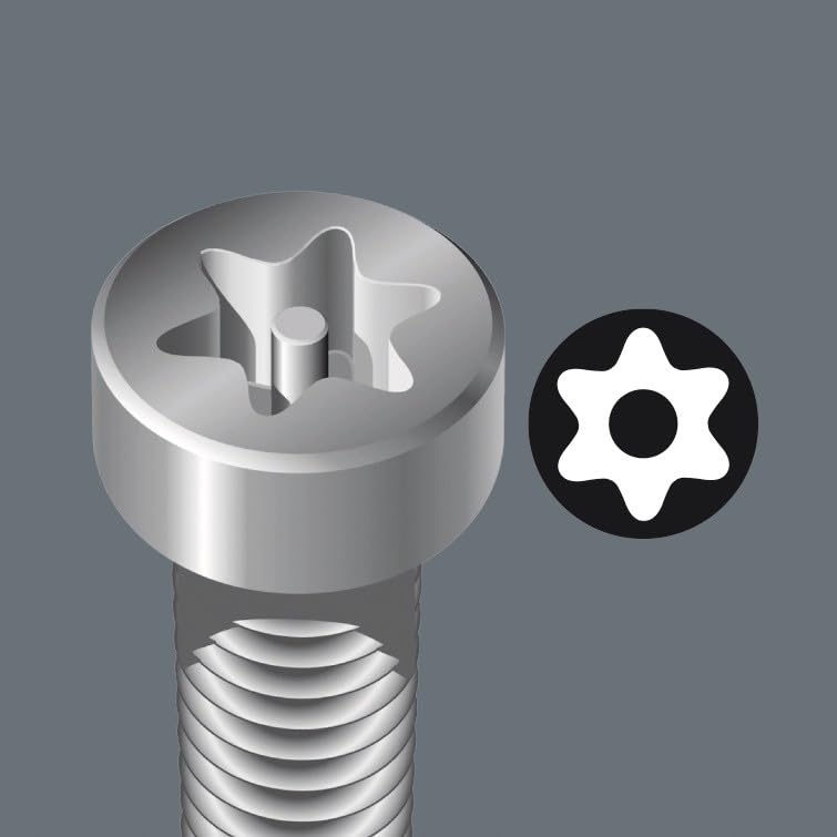 WERA Zestaw Kluczy Kątowych TORX BO 9-częściowy BlackLaser Kolorowy — miniatura 2