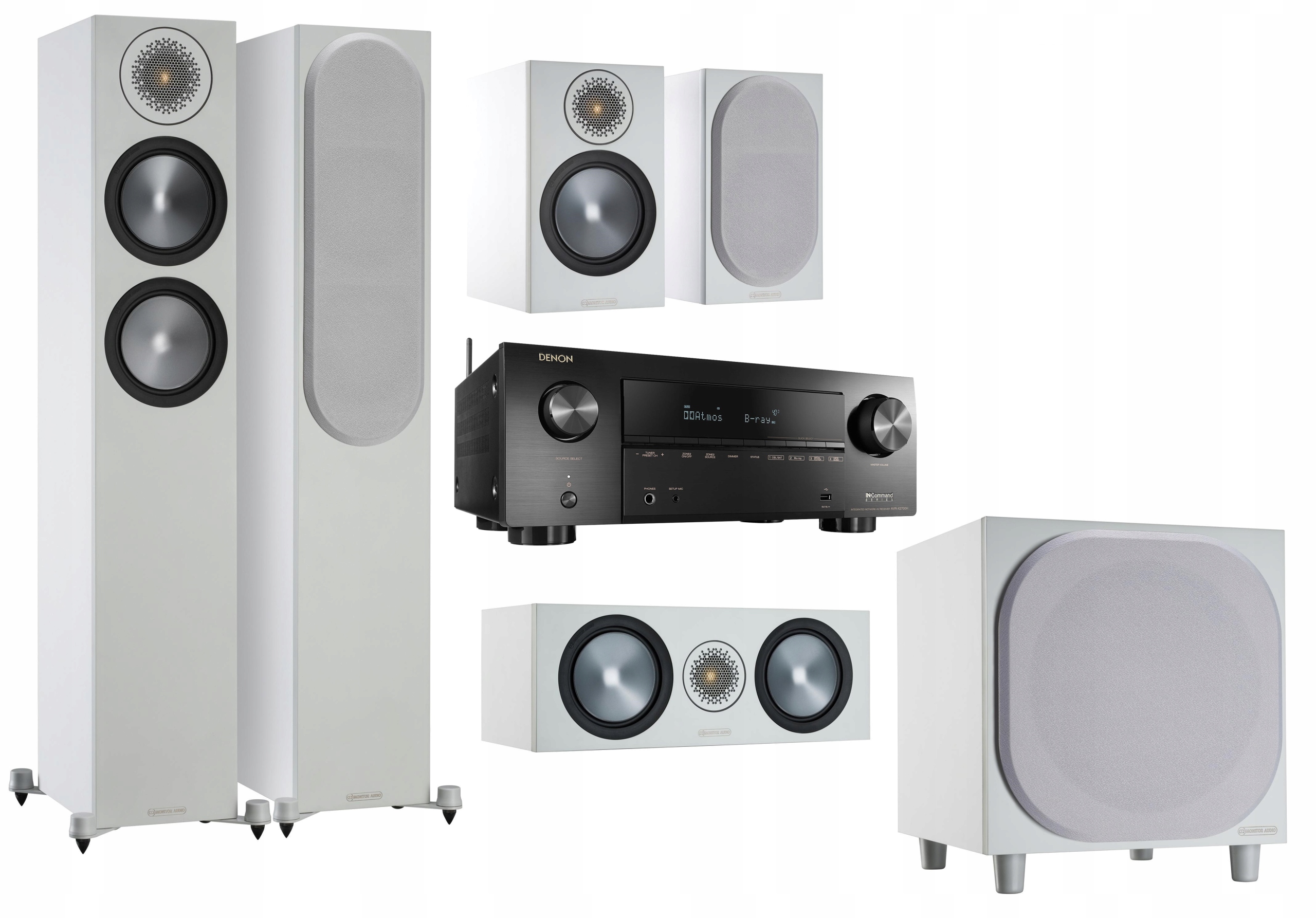 MONITOR AUDIO BRONZE + DENON AVR-X1700H = KINO 5.1