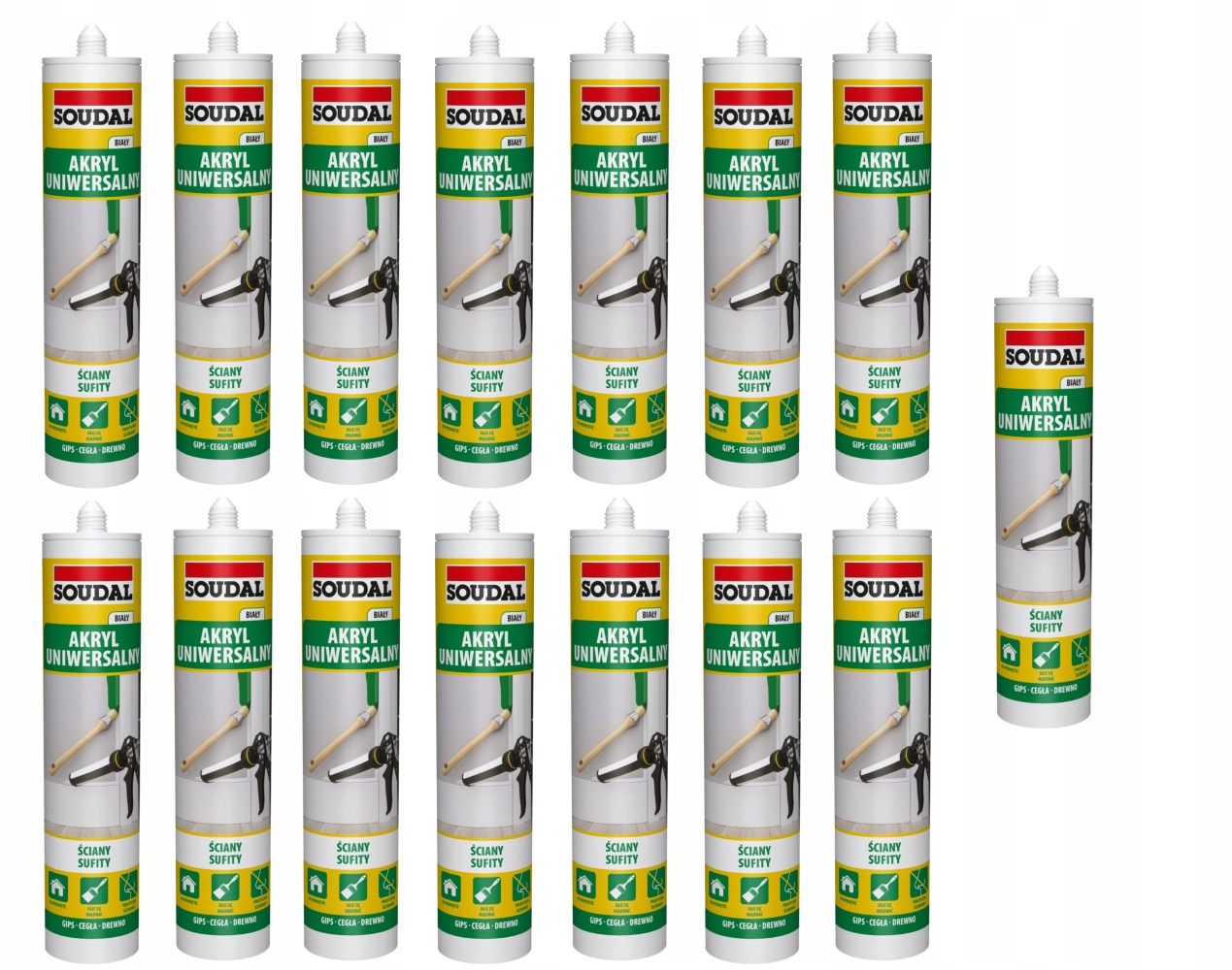 Soudal Akryl univerzální 280 ml bílý karton 15 ks