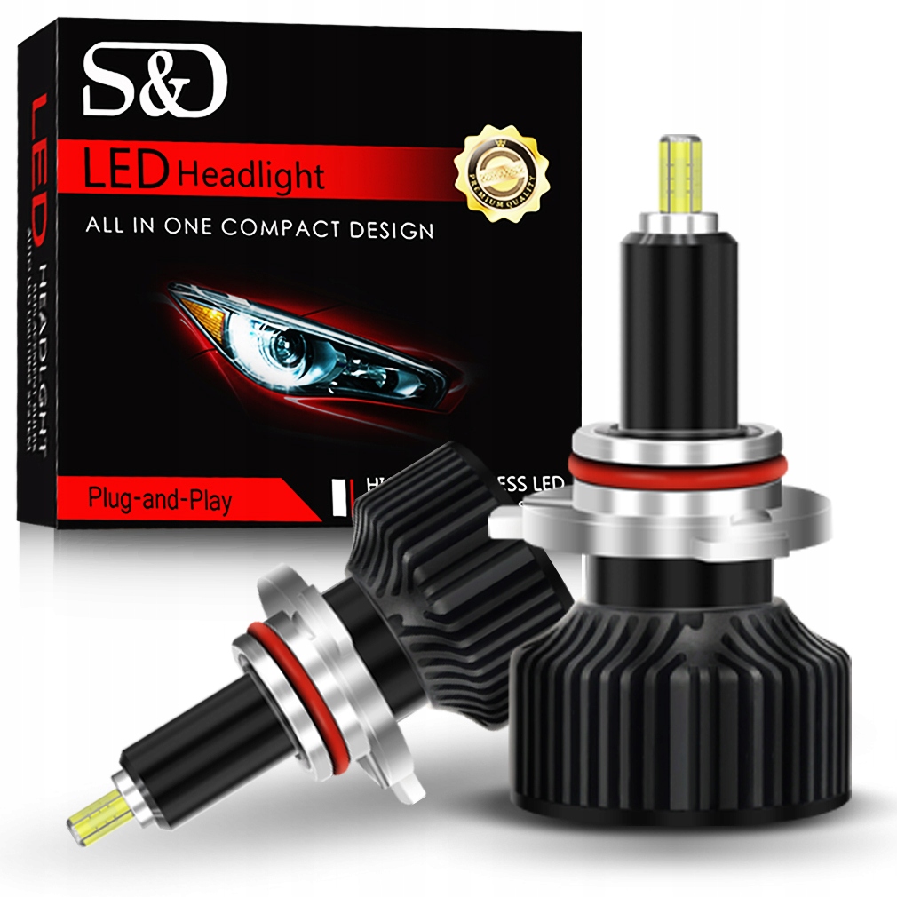 Żarówki Led S&d HB3 9005 100W 360° 25000LM Ultra Mocne Retrify Automotive