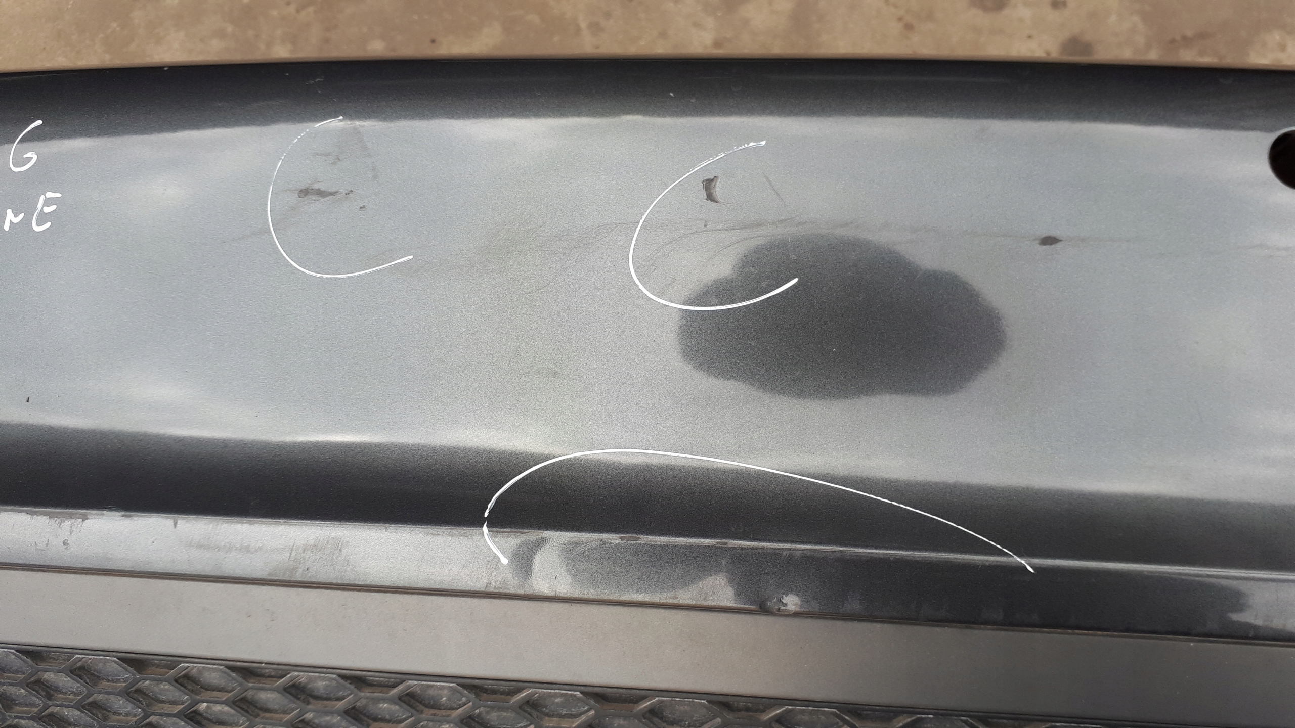 A7 4G bumper rear part rear below PDC LZ7S SLINE USA