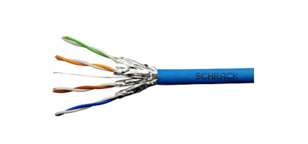 Schrack HSKF423HB5 U/ftp Cat.6a 500 MHz 4x2xAWG23 LS0H 500m modrý