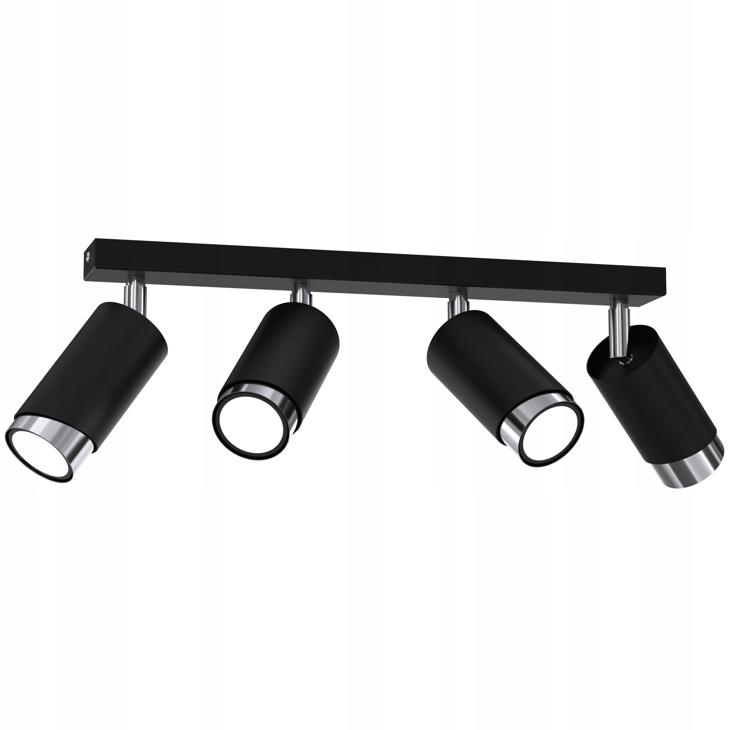 Stropní Svítidlo Stropní Svítidlo Trubky Kov GU10 Loft Spot Černý Chrom Sopel
