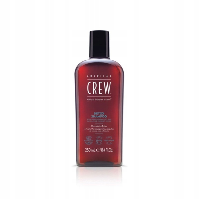 American Crew Detox Shampoo šampon peelingový s částečkami kokosu 250 ml
