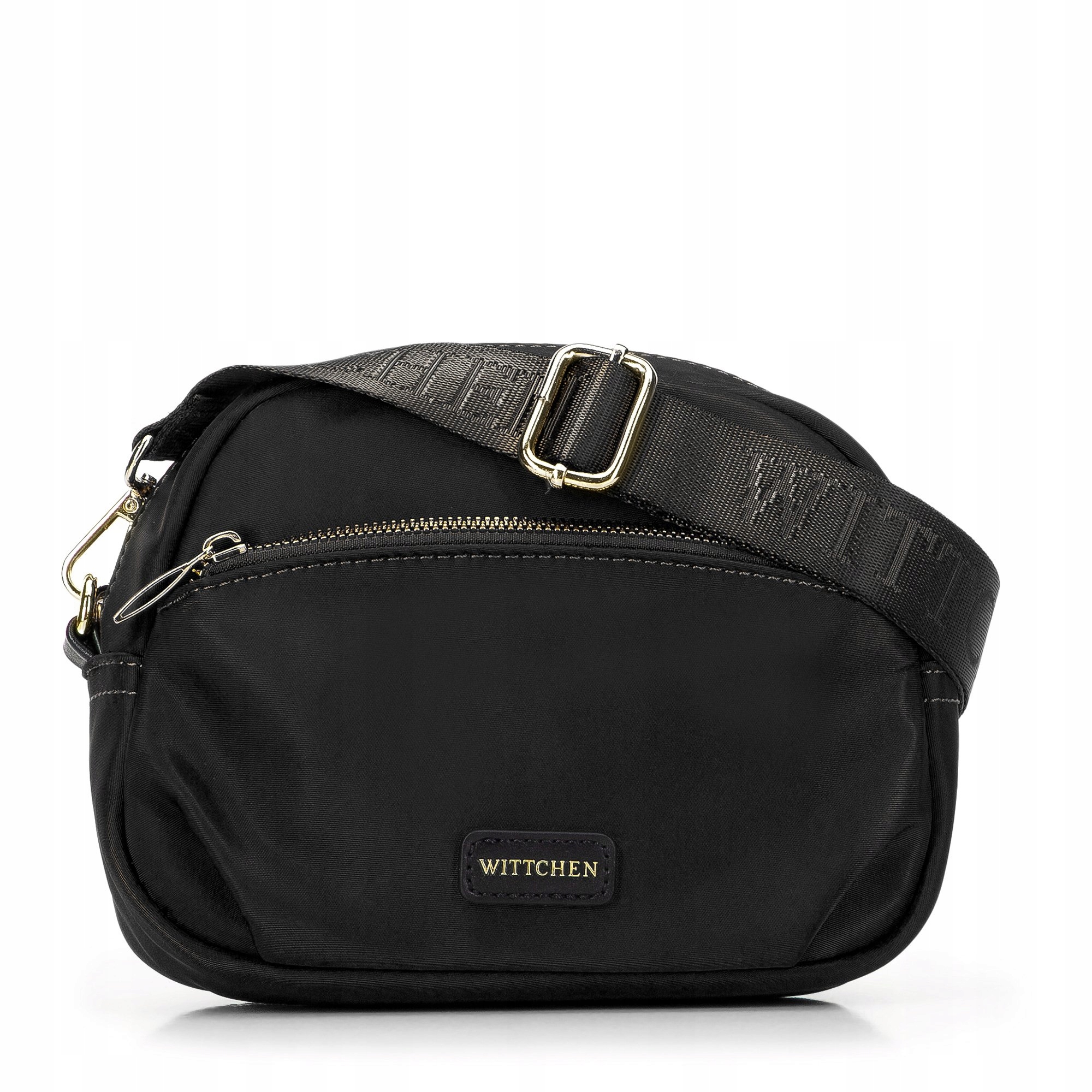 DAMSKA TOREBKA LISTONOSZKA NYLONOWA Z KIESZONKĄ WITTCHEN 97-4Y-106-1 CZARNA