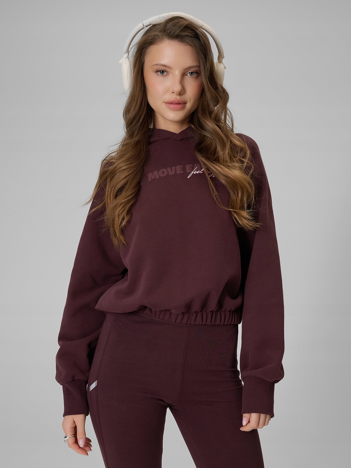 4F Tepláková Mikina Hnědá Regular Pohodlná XXL